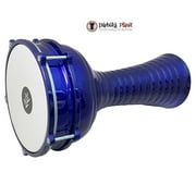 Zaza Percussion 16 Turkish Aluminum Blue Darbuka Doumbek, Synthetic Head