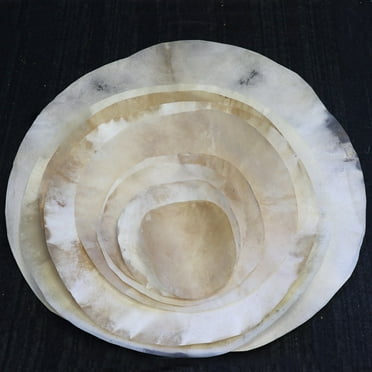 Zaza Percussion - Goatskin for Darbuka Doumbek Drum, Goat Skin for Djembe Natural Flat Round Goat Skin Head -10''