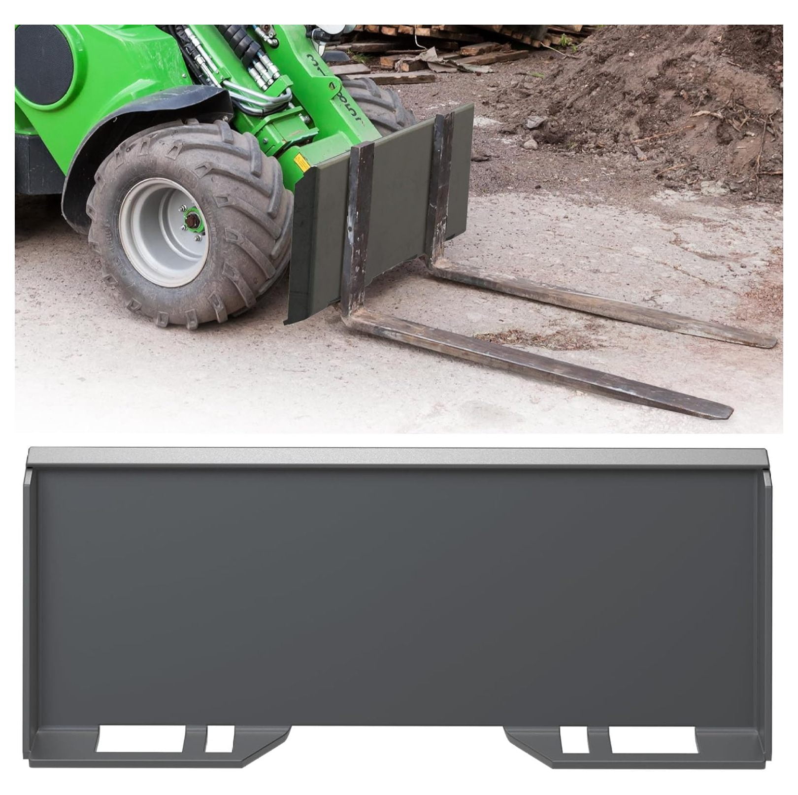 Zazesaby 1/4" Skid Steer Attachment Plate Universal Quick Attach Plate