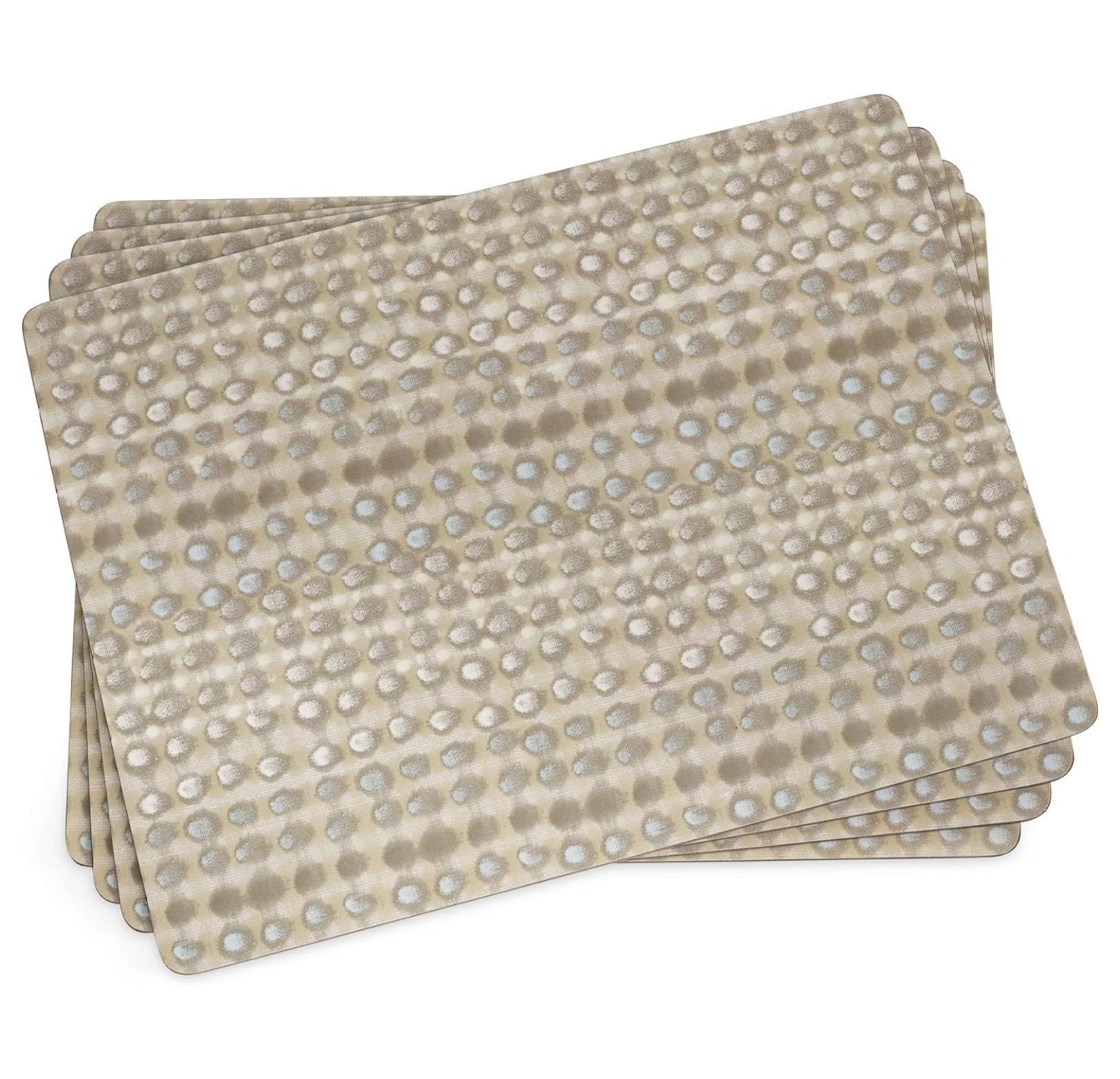 Abstract Multicolor Fabric Rectangle Placemats Set of 4