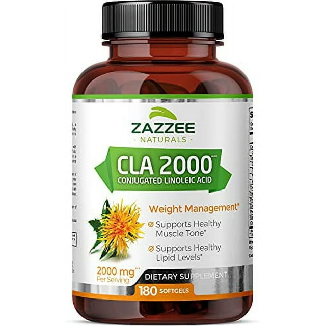 Zazzee CLA, 2000 mg, 180 Softgels, HighPotency Conjugated Linoleic