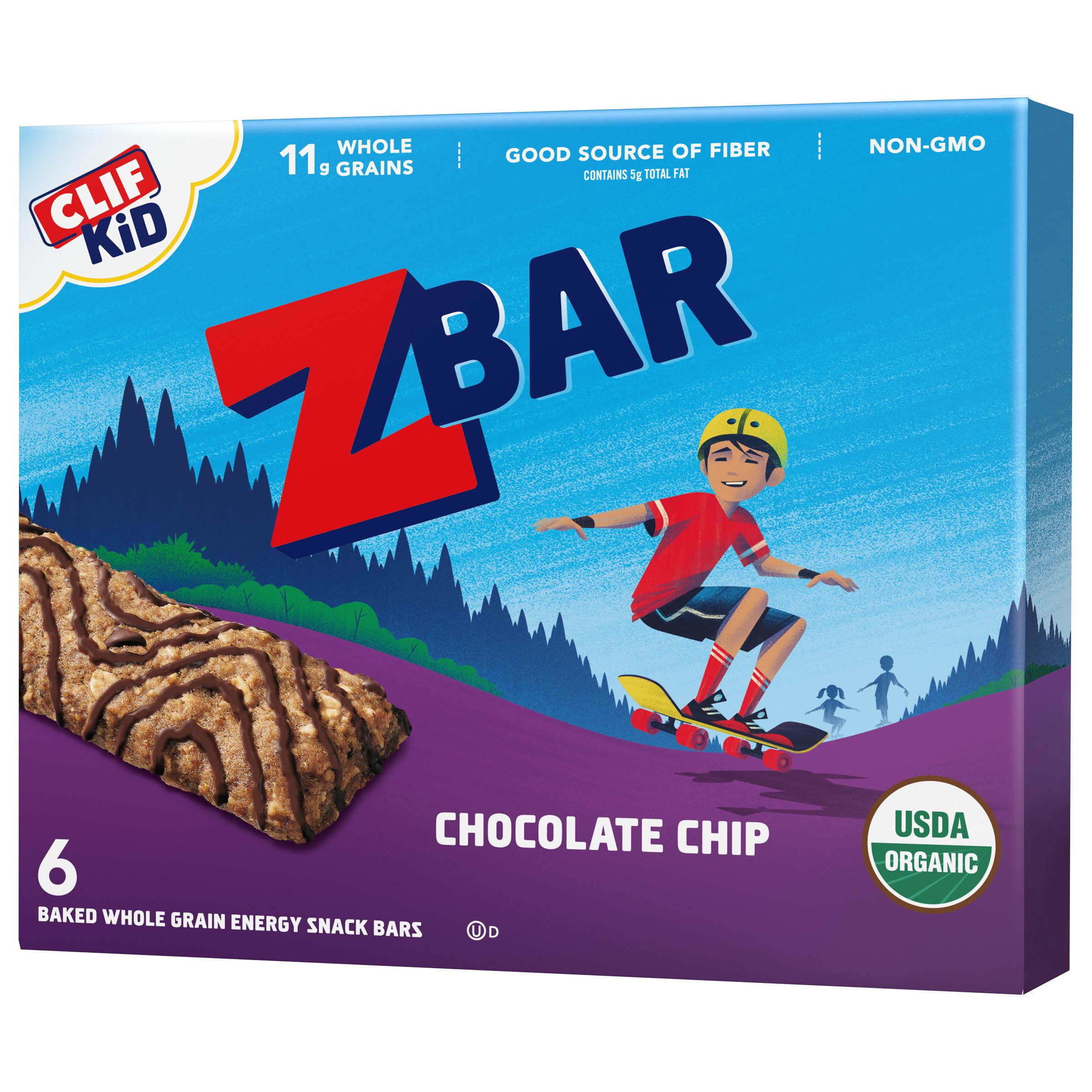 Zbar - Chocolate Chip - Soft Baked Snack Bars - Non-Gmo - 11G Whole Grains - Usda Organic Granola Bars (6 Pack) Packaging May Vary - Pack of 2