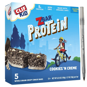 Zbar Protein Cookies 'n Creme Snack Bars