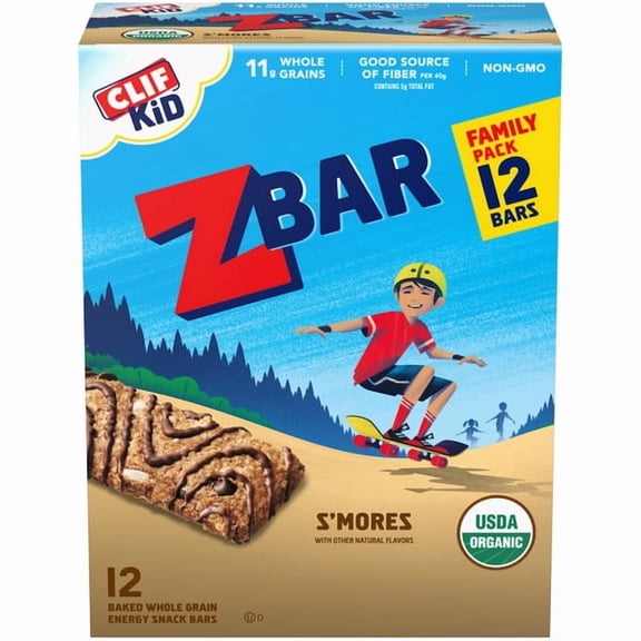 Zbar S'mores Flavor Soft-Baked Energy Snack Granola Bars