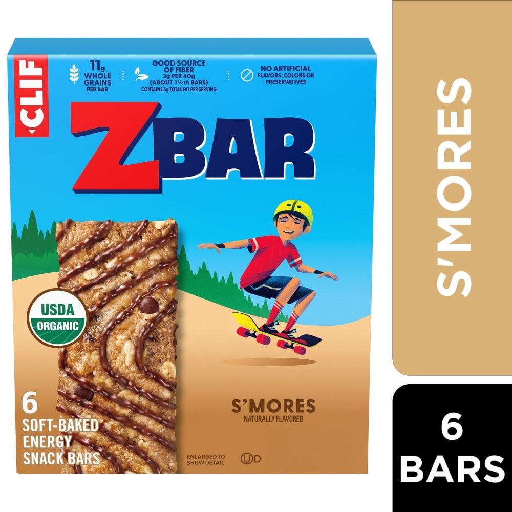 Zbar Smores Organic Soft-Baked Energy Snack Granola Bars 6 ct - Pack of 2