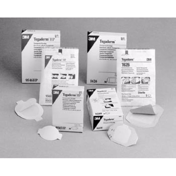 3M Transparent Film Dressing Tegaderm Film Adhesive Octagon 4 X 4-3/4" Sterile (#9506W, Sold Per Box)