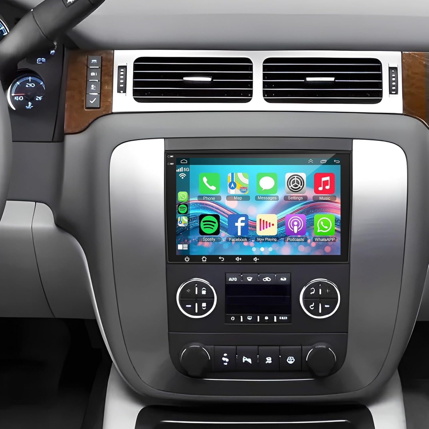 Zcargel 10in Android 13 Car Stereo Double Din with Wireless CarPlay ...