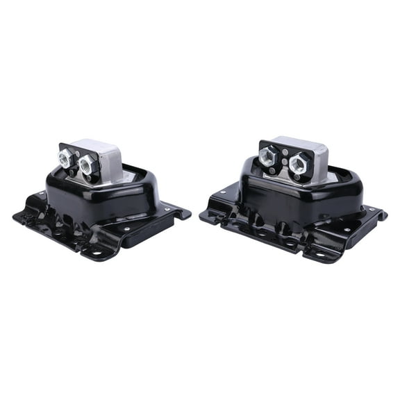 Zcargel 1Pair Rear Engine Mounts with Rubber and Aluminum Construction, Replace OE 20499469 20499470, Compatible with Volvo D13 Heavy Duty Truck Diesel Engine, Left and Right Rear Motor Mounts