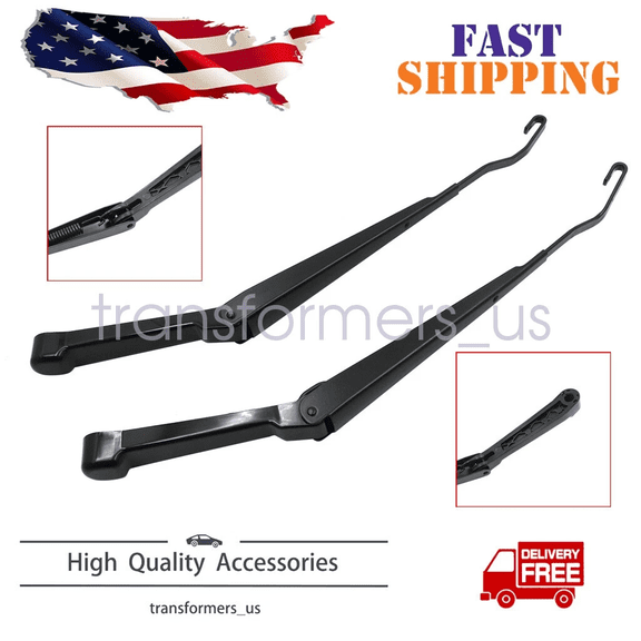 Zcargel 1Pair Windshield Wiper Arms for Chevy S10 GMC 1994-2005 Replace 15043065 15043066 Steel