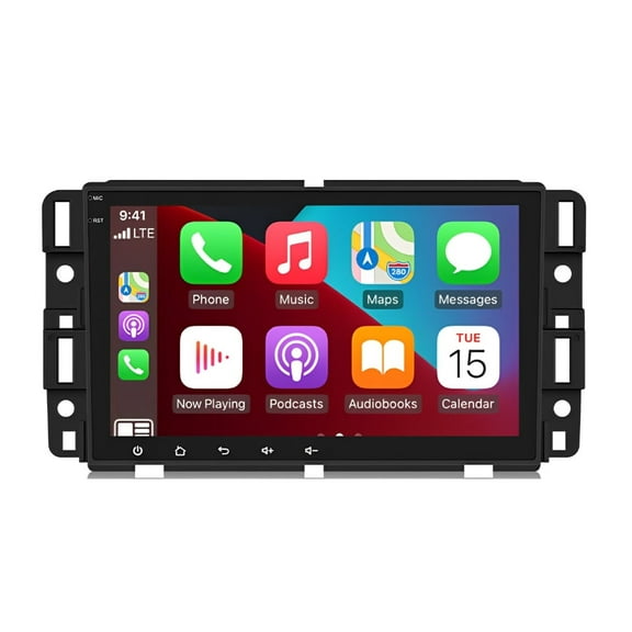 Zcargel 2+32G Android 14 Car Stereo Radio GPS Navigation for S-ilverado 2007-2018 GMT900/K2XX, for Tahoe 2007-2014 GMT900, 8in IPS Touchscreen with Built-in Wireless CarPlay, Bluetooth, WiFi, SWC