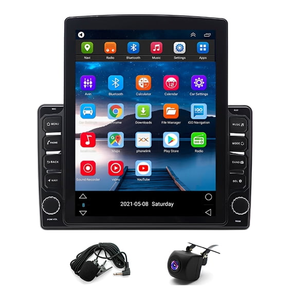 Zcargel 2+32G Car Stereo for Dodge Caliber 2009-2012 Support Wireless Carplay/Android Auto 9.7"Car Radio with GPS Navi Bluetooth Wifi FM/RDS Mirror Link SWC Split Screen AHD Camera/Mic