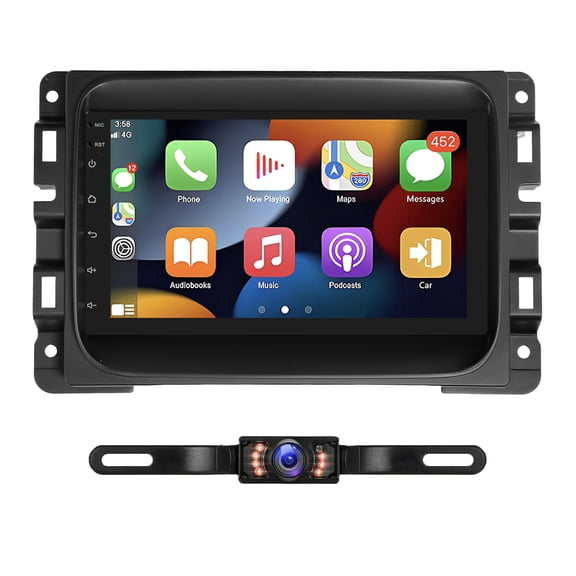 Zcargel 2+64G Car Stereo for Dodge Ram 2013-2018 Support Wireless Carplay/Android Auto 7" Car Radio with GPS Navigation Bluetooth WiFi FM/RDS SWC DSP EQ Backup Camera