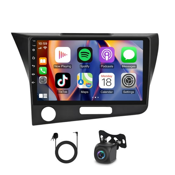 Zcargel 2+64G Car Stereo for Honda CRZ 2010-2016 Support Wireless Carplay/Android Auto 9"Car Radio with GPS Navigation Bluetooth WiFi FM/RDS SWC