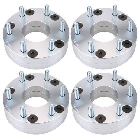 Zcargel 2 Inch Flange Hubcentric Wheel Adapters 5x4.5 inch to 6x5.5 inch, 5x114.3mm to 6x139.7mm Bolt Pattern, 74mm Hub Bore, 12x1.5 Thread Pitch CNC Machined 6061-T6 Aluminum Alloy