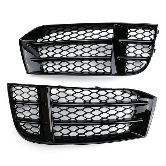 Zcargel 2Pcs Front Bumper Fog Light Grilles, Left & Right ABS Plastic Covers, Replace OE 8T0807681F 8T0807682F, Designed for Audi RS5 Coupe/Sportback 2010-2016 & RS5C Cabriolet 2013-2016