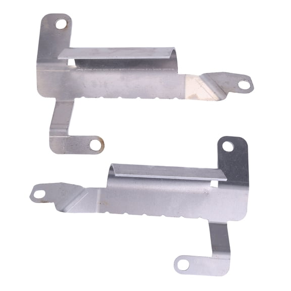 Zcargel 2Pcs Underbody Air Deflectors for Chevrolet Corvette C8 2020-2026 Replace 85580653 85580654 Silver Aluminum Aerodynamic Stable
