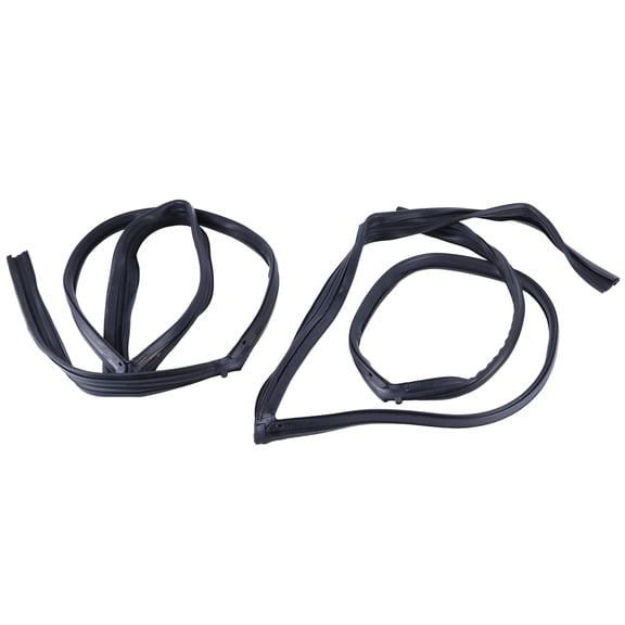 Zcargel 2X Front Door Run Channel Seals for Honda Civic EK4 EK9 1996 2000 Replace 72275 S03 G01 72235 S03 G01 Black Rubber Smooth Window Movement Weather Seal