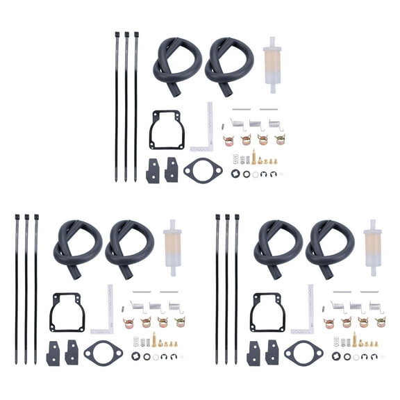 Zcargel 3Pcs Carburetor Repair Kits Rebuild Kit Compatible with Mercury 30-125 HP Outboard Motors 30/40/50/55/60/65/70/75/80/90/100/115/125 HP, OE 1395-8112231