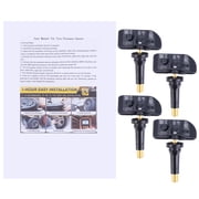 Zcargel 4PCS TPMS Tire Pressure Sensors 433MHz, Replace OE 13533166, Long-Life CR2032-H Battery, for Chevrolet Corvette 2020-2023, for GMC Sierra 1500 2022-2023, for Cadillac CT4 2020-2023