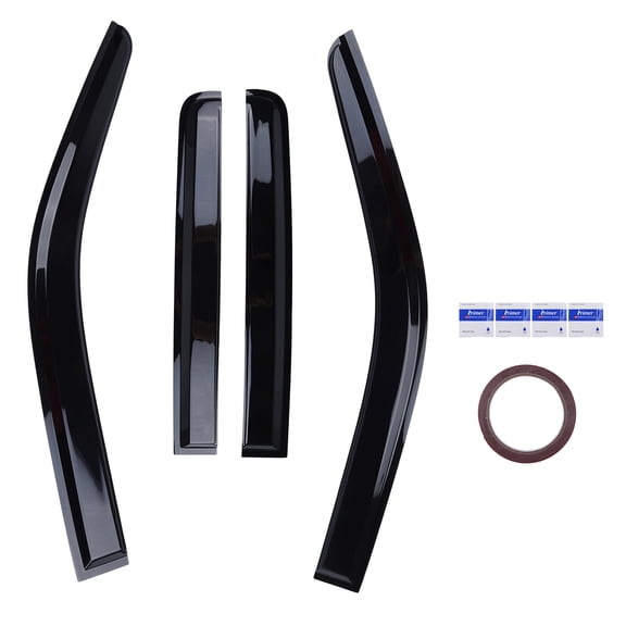 Zcargel 4Pcs Wind Deflectors for Nissan Frontier 2005-2020 Reinforced Acrylic Rain Shield