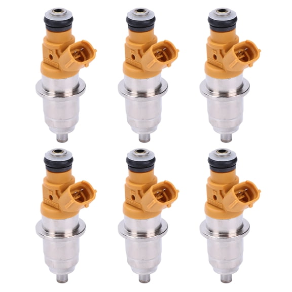 Zcargel 6Pcs Fuel Spray Nozzles Gasoline Engine Replacement, Replace OE E7T2-5080, Durable Fuel Delivery Components Compatible with Yamaha HPDI Outboard 250 300 Horsepower 2003-2020