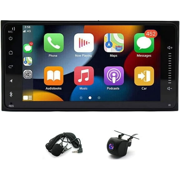 Zcargel 7" Android 13 Car Stereo 2+32GB GPS Navigation WiFi Receiver, Double Din Multimedia Head Unit, CarPlay Android Auto, Car Radio, Touch Screen Radios for Cars, for Nissan Versa 2012-2019