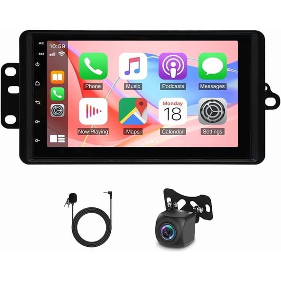 Zcargel 7" Android 13 Car Stereo Double Din Touch Screen, Wireless CarPlay Android Auto, Car Radio with GPS Navigation FM RDS WiFi USB SWC MP5 Player, 2+32GB for Cadillac Escalade 2003-2006