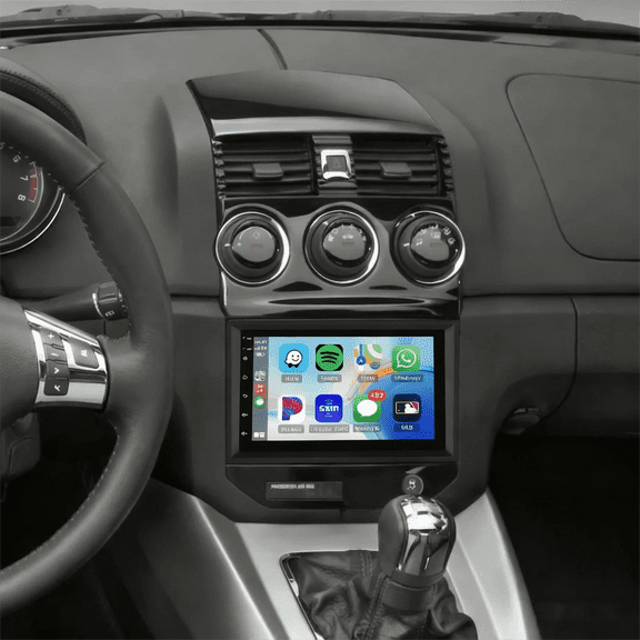 Zcargel 7" Car Player 2+32G with Wireless CarPlay Android Auto GPS Navigation Android 13 for Saturn Sky 2007-2009 WiFi DSP SWC