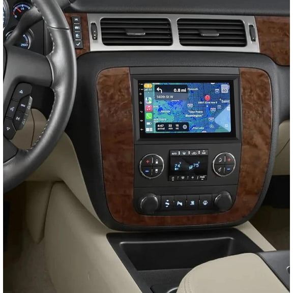 Zcargel 7" Car Radio Installation Kit 2+32G GPS Navigation Android 13 with Wireless CarPlay Android Auto for Chevrolet Suburban 2007-2014 WiFi DSP SWC