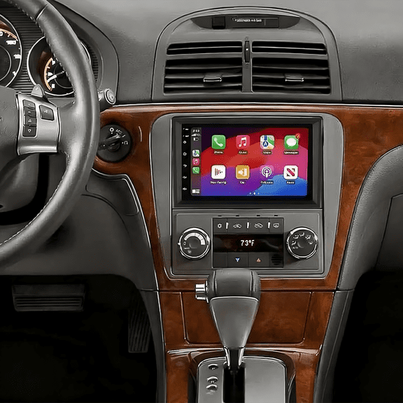 Zcargel 7" Car Stereo with Backup Camera 2+32G GPS Navigation Android 13 with Wireless CarPlay Android Auto for Saturn Aura 2007-2009 WiFi DSP SWC