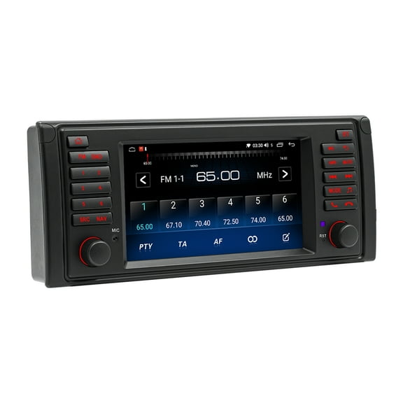 Zcargel 7 Inch Android 13 Car Stereo Radio 2+32GB, GPS Navigation CarPlay Android Auto, Bluetooth 5.1 WiFi DSP RDS FM, USB DVR SWC Support, for BMW E53 1996-2007, Multimedia Head Unit