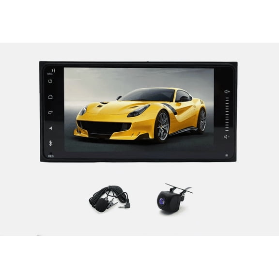 Zcargel 7in Android 15 Car Stereo Radio GPS Navigation with Wireless CarPlay & Android, Split Screen, 4+64G, for Toyota 4Runner 2003-2009/Scion xA xB 2004-2006/Hilux 2005-2014 / Fj Cruiser 2007-2013