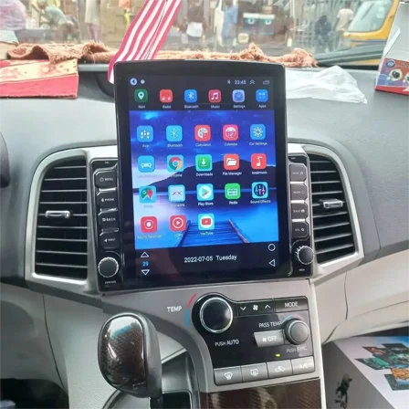 Zcargel 9.7" Android 13 Double Din Car Stereo with Wireless CarPlay & Android Auto, Hardwired GPS Navigation Head Unit Car In-Dash, Bluetooth WiFi Mirror Link, 2+32GB, for Toyota Venza 2008-2016