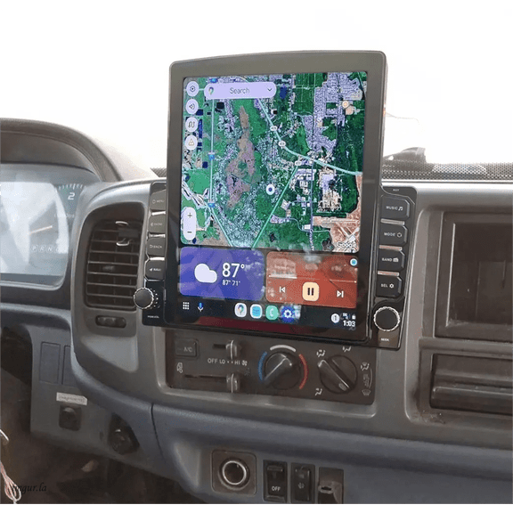 Zcargel 9.7" Hardwired Double Din Car Stereo, Android 13 Head Unit for Hino 165/268/308/338 Trucks 2005–2020, Wireless CarPlay & Android Auto, Bluetooth WiFi SWC, Mirror Link, Backup Camera