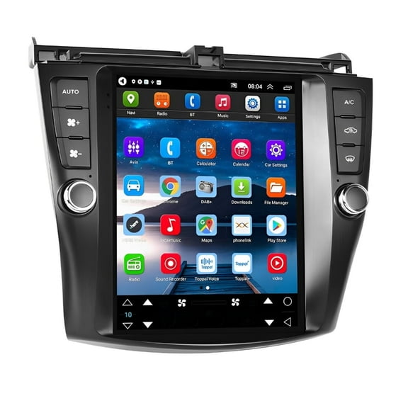 Zcargel 9.7in Android 13 Car Stereo GPS Navigation for Accord 2003-2007, Built-in Wireless CarPlay, Android Auto, Bluetooth, WiFi, FM/RDS, DSP, SWC, Touch Screen, Rear Camera 2+32G