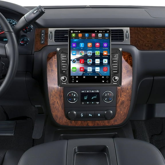 Zcargel 9.7in Android 13 Double Din Car Stereo, Wireless CarPlay & Android Auto Touchscreen Head Unit, GPS Navigation, WiFi SWC Mirror Link, Backup Camera, Hardwired, 2+32GB, for GMC Yukon 2003-2006