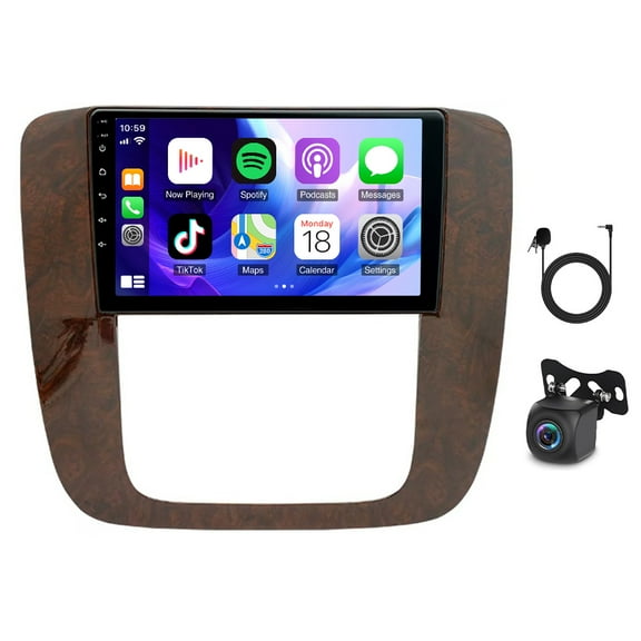 Zcargel 9" Car Stereo 2GB+32GB Android 13 Wireless CarPlay Android Auto GPS WiFi Bluetooth FM/RDS SWC DSP Fits for Chevrolet Suburban 2007-2014