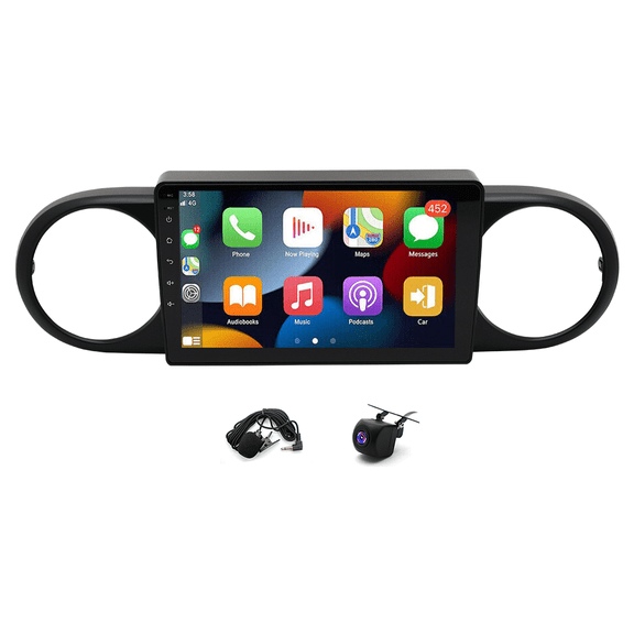 Zcargel 9" Car Stereo 4GB+64GB Android 15 GPS Navigation Wireless CarPlay Android Auto WiFi Bluetooth FM/AM/RDS SWC Fits for Scion XB 2008-2015