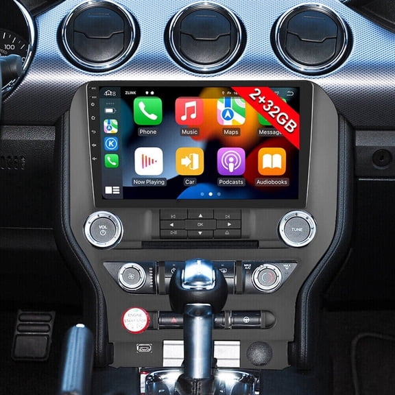 Zcargel 9'' For Ford Mustang 2015-2021 F1 Model Android 10.1 Inch Stereo Radio GPS Navigation WIFI BT FM 32GB