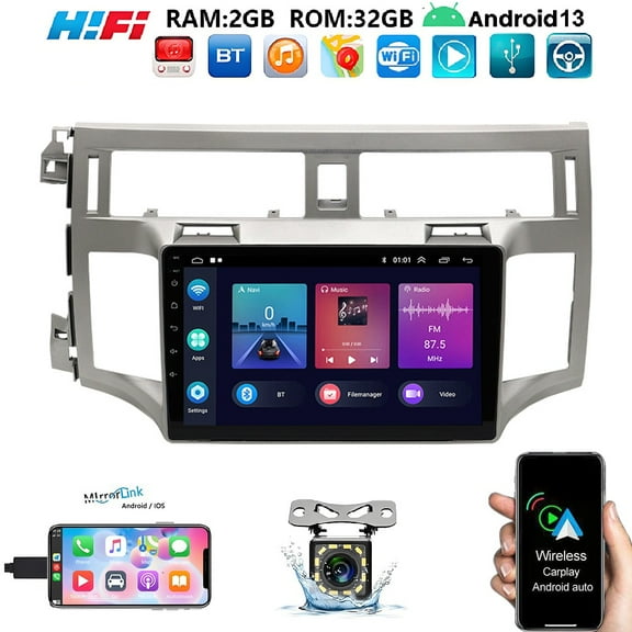 Zcargel 9 Inch Car Stereo Radio for 2005-2010 Toyota Avalon, Touch Screen GPS Navigation support Wireless CarPlay Android Auto with FM Bluetooth GPS WiFi Backup Camera MIC