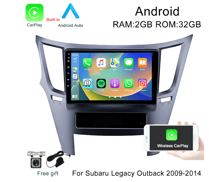 Zcargel 9-inch Android 15 Car Stereo Multimedia Player 4+64G for