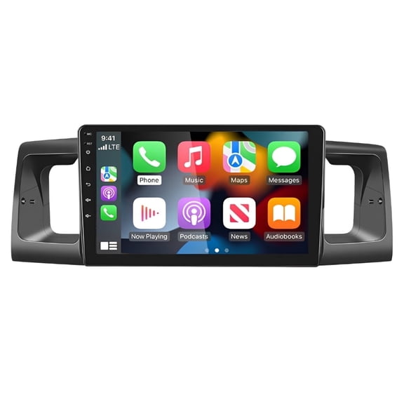 Zcargel 9in Android 13 Car Stereo GPS Navigation, 2+32G, Built-in Wireless CarPlay Android Auto, AHD Camera & DSP, Steering Wheel Control, Compatible with Toyota C-orolla 2006-2013 Sedan Dashboard