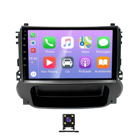 Zcargel 9in Android 13 Car Stereo GPS Navigation 2+32G for Chevrolet Malibu 2011-2015, Built-in Wireless CarPlay, Android Auto, Bluetooth, WiFi, FM/RDS, DSP, SWC + Backup Camera