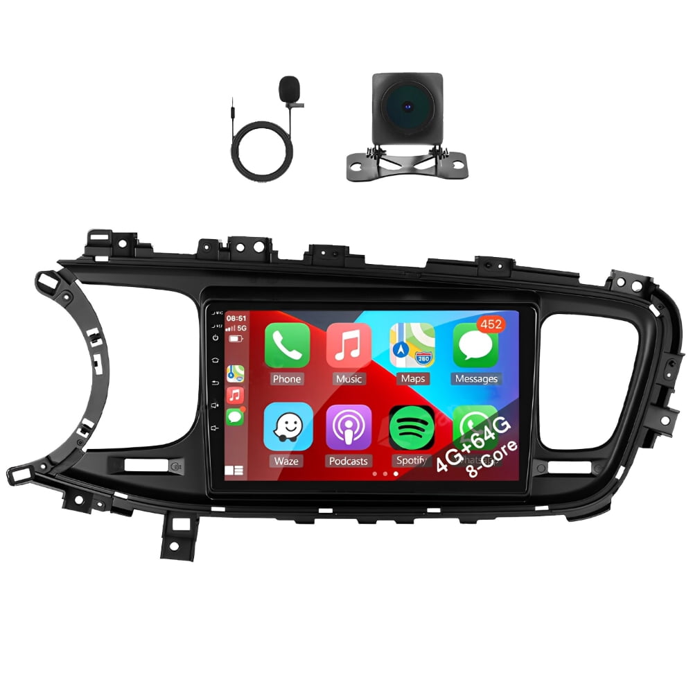 Zcargel 9in Android 15 Car Stereo Radio with Wireless CarPlay, Android ...