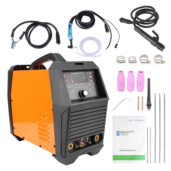 Zcargel AC DC Single Pulse TIG Welder MCU Control Dual TIG MMA 2T 4T Trigger Digital Display US Plug Iron Aluminum Welding Machine With Overheat Protection
