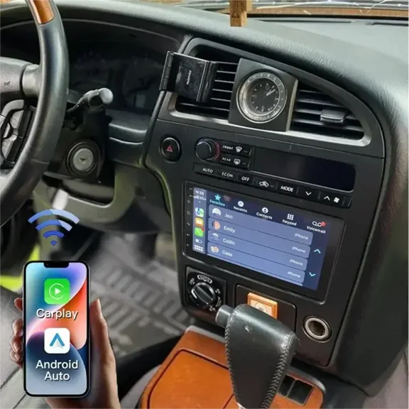 Zcargel Car Stereo Android 13 with GPS Navigation, 7" Touchscreen Double Din Head Unit 2+32GB, Carplay Screen for Car with CarPlay Android Auto, WiFi DSP+RDS HiFi Audio, for INFINITI QX4 2001-2003