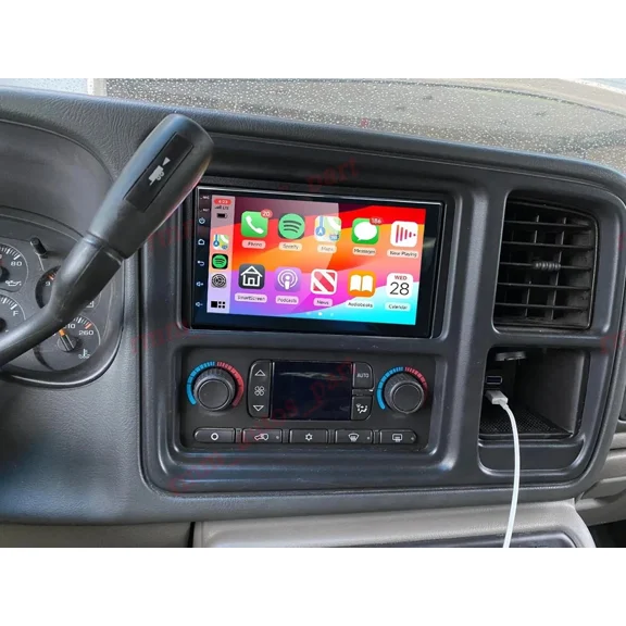 Zcargel Double Din Android 13 Car Stereo Radio, 7" Touchscreen 2+32GB Head Unit, Carplay Screen for Car Android Auto, GPS Navigation WiFi DSP+RDS Audio, for Chevy Suburban 1500/2500/3500 2003-2006