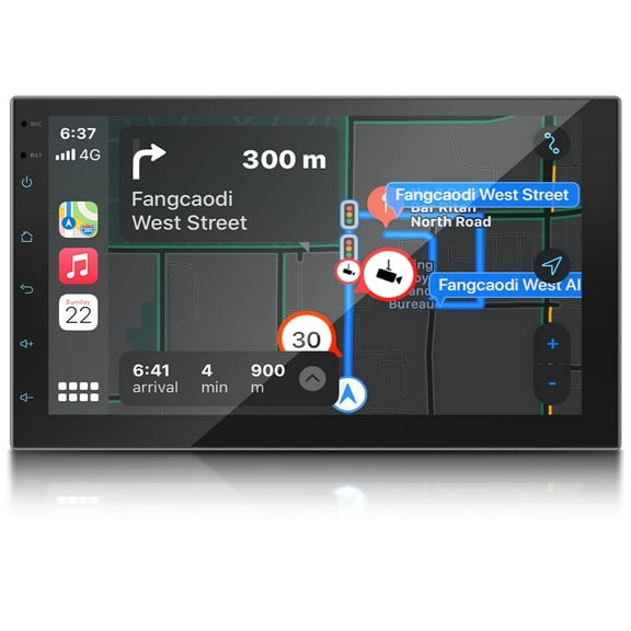 Zcargel Android 13 Car Stereo Radio with GPS Navigation, 7 Inch Touchscreen 2+32GB Multimedia Head Unit, CarPlay Android Auto, WiFi Bluetooth, AHD Backup Camera, DSP+RDS, for Hino 258/268 2010-2020