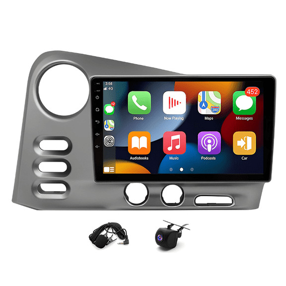 Zcargel Android 13 Car Stereo for Toyota Matrix 2003-2004, 9-inch Touchscreen, Built-in Wireless CarPlay, Android Auto, GPS Navigation, Bluetooth, WiFi, FM, SWC, 2GB+32GB