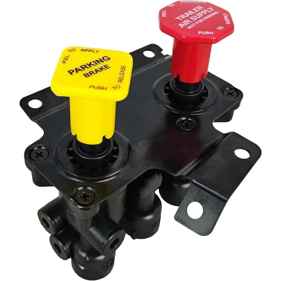 Zcargel Brake Manifold Control Dash Valve Assembly 5-Port Dashboard Mounted Replacement, Replace OE 24340522, Compatible with Volvo VNL Heavy Duty Truck Parking International Semi Trucks Trailers